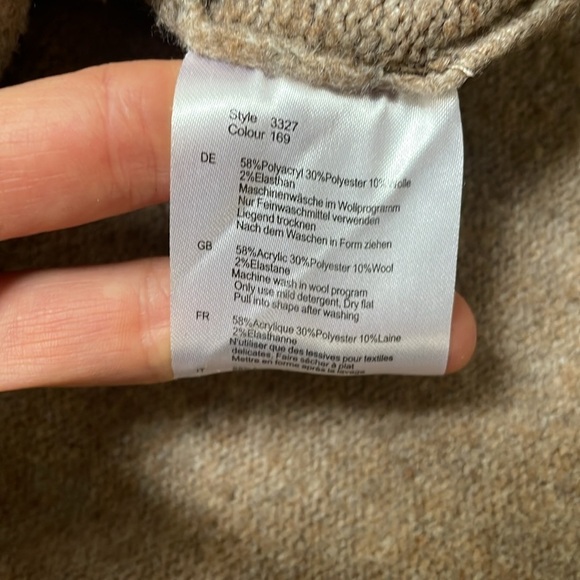 Frieda & Freddies New York wool blend knit dress pullover turtleneck brown M/L - Picture 8 of 10